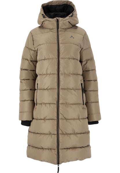Parka dla kobiet Whistler Amaret. Brązowe płaszcze WHISTLER, na zimę, m, bez wzorów, z poliesteru, eleganckie, bez kaptura. Za 269.99 zł.