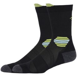 Skarpetki sportowe dla dorosłych ASICS Fujitrail Run Crew Sock. Czarne skarpetki ASICS, bez wzorów, z elastanu. Za 59.99 zł.