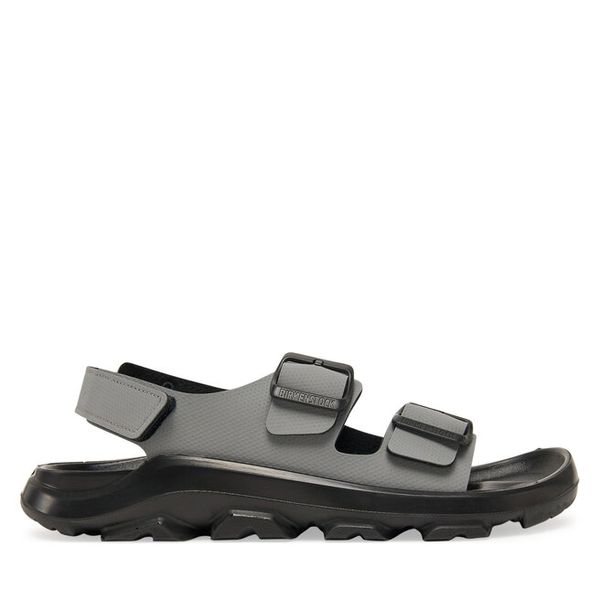 Sandały Birkenstock. Szare sandały Birkenstock, bez wzorów, bez obcasa, na płaskiej podeszwie, bez zapięcia. Za 319.99 zł.