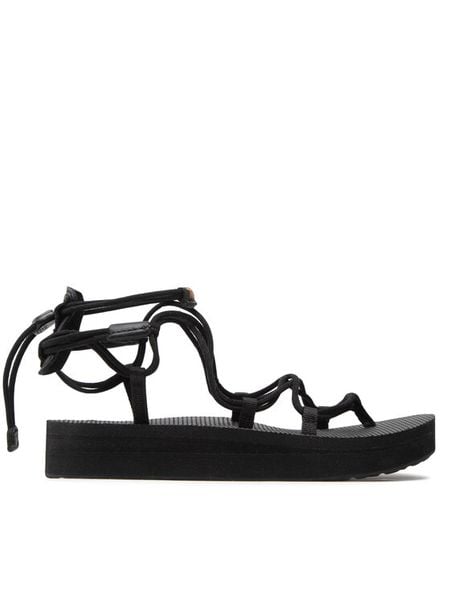 Teva Sandały W Midform Infinity 1127890 Czarny. Czarne sandały Teva, bez wzorów, z materiału, bez obcasa, na płaskiej podeszwie, bez zapięcia. Za 246.99 zł.