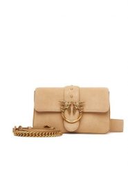 PINKO Torebka Love One Mini Slouchy Fl PE 25 PLTT 104340 A2CC Beżowy. Brązowe torebki klasyczne Pinko, bez wzorów, ze skóry, bez dodatków. Za 929.99 zł.