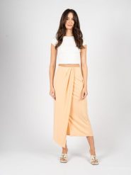 Patrizia Pepe Bluzka | 2M4271/J013 | Kobieta | Biały. Białe bluzki Patrizia Pepe, m, bez wzorów, z elastanu, eleganckie, bez kołnierzyka, bez ramiączek. W wyprzedaży za 349.00 zł.