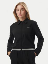 Guess Bluza V6BQ11 W4757 Czarny Regular Fit. Czarne bluzy Guess, l, z aplikacjami, z syntetyku, bez kaptura. Za 434.99 zł.