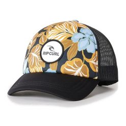 Czapka z daszkiem damska Rip Curl Follow The Sun Trucker. Brązowe czapki z daszkiem Rip Curl, bez wzorów, sportowe. Za 94.99 zł.