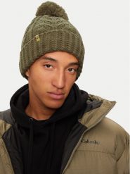 Timberland Czapka TB0A1ERO Zielony. Zielone czapki zimowe Timberland, bez wzorów, z materiału. Za 179.99 zł.