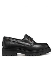 Geox Mokasyny D Iridea D56HRA 00043 C9999 Czarny. Czarne mokasyny Geox, bez wzorów, ze skóry. Za 349.99 zł.