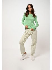 AUTHENTIC CASHMERE Kaszmirowy sweter "Criou" w kolorze zielonym rozmiar: M. Zielone swetry AUTHENTIC CASHMERE, m, bez wzorów, z kaszmiru, bez ramiączek. Za 347.99 zł.