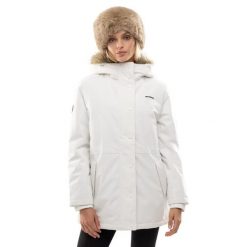 Damska ocieplana parka Siroko Abisko. Białe płaszcze SIROKO, m, bez wzorów, z dzianiny, bez kaptura. Za 240.00 zł.