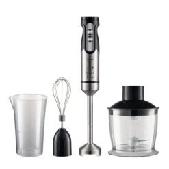 ELDOM BLENDER WIELOFUNKCYJNY BL250 VEXI 800W CZARNO-SREBRNY METALOWA KOŃCÓWKA DO ROZDRABNIANIA, POJEMNIK Z NOŻEM SIEKAJĄCYM O. Blendery Eldom. Za 99.99 zł.