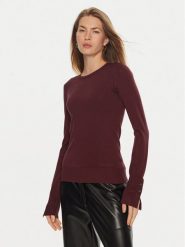 Guess Sweter Elinor W2YR30 Z2V62 Bordowy Regular Fit. Czerwone swetry Guess, xs, z aplikacjami, z wiskozy, bez ramiączek. Za 199.99 zł.