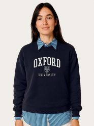 WOOOP Bluza "Oxford University" w kolorze granatowym rozmiar: L. Niebieskie bluzy bez kaptura Wooop, l, bez wzorów, bez kaptura. Za 108.99 zł.