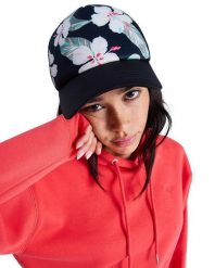 Czapka Trucker dla Kobiety BEAUTIFUL MORNING Czarny. Czarne czapki z daszkiem Roxy, bez wzorów, z materiału. Za 83.99 zł.