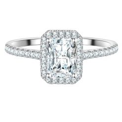 Trilani Pierscionek z Srebra Sterling w srebrze z Cyrkonia Pierścionki 1 ct Damski. Białe pierścionki Trilani, z cyrkonią, srebrne. Za 219.99 zł.