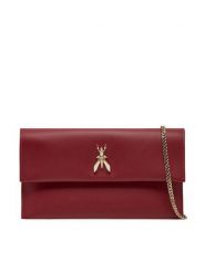 Patrizia Pepe Torebka CB5460/L011 Bordowy. Czerwone kopertówki Patrizia Pepe, bez wzorów, ze skóry, wizytowe, bez dodatków. Za 519.99 zł.