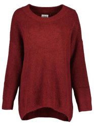 Blue Seven Sweter w kolorze bordowym rozmiar: 44. Czerwone swetry Blue Seven, bez wzorów, ze splotem, bez ramiączek. Za 79.21 zł.