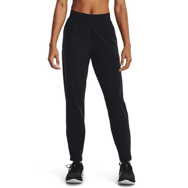 Spodnie dresowe damskie Under Armour OutRun the STORM Pant. Czarne spodnie dresowe Under Armour, bez wzorów, z dresówki. Za 249.99 zł.