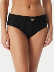 BOSS Dół od bikini 50561326 Czarny Regular Fit. Czarne bikini Boss, bez wzorów, z syntetyku. Za 299.99 zł.