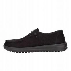 HEYDUDE Damskie Mokasyny Wendy Work CE. Czarne mokasyny Hey dude, bez wzorów, z materiału. Za 239.00 zł.
