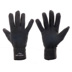 Rękawice turystyczne unisex Fjord Nansen Micropile. Czarne rękawiczki Fjord Nansen, bez wzorów, z dzianiny, sportowe. Za 74.99 zł.
