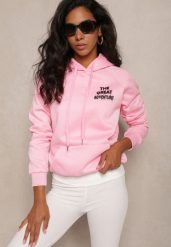 Różowa Wsuwana Bluza z Kapturem Sivame. Czerwone bluzy z kapturem Renee, xl, bez wzorów, z polaru, z kapturem. Za 44.99 zł.