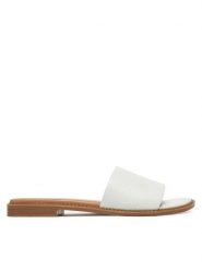 Lasocki Klapki CEO-EST-AFIONA-01 Biały. Białe klapki Lasocki, bez wzorów, ze skóry, bez obcasa, bez zapięcia. Za 119.99 zł.