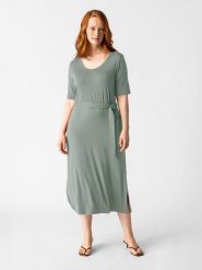 Les Lunes Sukienka "Lolaa" w kolorze zielonym rozmiar: M. Zielone sukienki Les Lunes, m, bez wzorów, z tkaniny, bez kołnierzyka, bez ramiączek, midi. Za 208.99 zł.