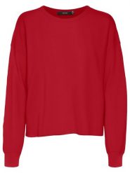 Vero Moda Sweter w kolorze czerwonym rozmiar: XS. Czerwone swetry Vero Moda, xs, bez wzorów, ze splotem, bez ramiączek. Za 57.20 zł.