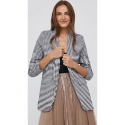 Answear Lab marynarka kolor czarny niezapinana wzorzysta. Czarne marynarki i żakiety Answear Lab, l, bez wzorów, z dzianiny, klasyczne, bez ramiączek. Za 199.99 zł.