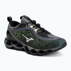 Buty Mizuno Wave Prophecy 13.2 Green Glow/Cloudscape/Quiet Shade. Czarne buty do biegania Mizuno, bez wzorów, z materiału, bez zapięcia, do biegania, mizuno wave. Za 749.99 zł.