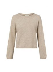 Msch Copenhagen sweter z dzianiny z zawartością alpaki - MSCHKellsey Algeria Kobiety brązowy, M/L. Brązowe swetry MSCH Copenhagen, l, bez wzorów, z dzianiny, bez ramiączek. Za 329.95 zł.