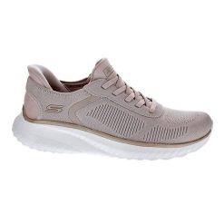 Buty sportowe damskie Skechers Bobs Squad Chaos SLIP-INS. Brązowe buty treningowe Skechers, bez wzorów, bez zapięcia. Za 339.00 zł.