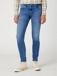 Wrangler Jeansy Skinny 615 W28K4736Y 112332349 Niebieski Skinny Fit. Niebieskie jeansy Wrangler, bez wzorów, z bawełny. Za 249.99 zł.