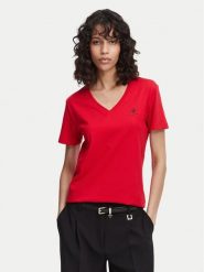 Beverly Hills Polo Club T-Shirt P-SS26W-TS516518 Czerwony Regular Fit. Czerwone t-shirty Beverly Hills Polo Club, xs, bez wzorów, z bawełny, bez kołnierzyka, bez ramiączek. Za 139.99 zł.