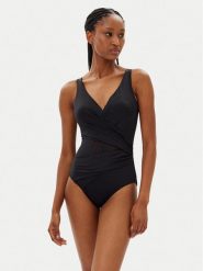 Hunkemöller Strój kąpielowy Shaping Shell 204886 Czarny. Czarne stroje jednoczęściowe Hunkemöller, bez wzorów, z syntetyku. Za 199.99 zł.