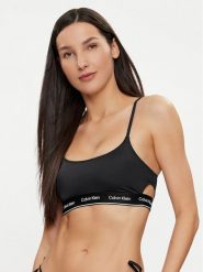 Calvin Klein Swimwear Góra od bikini KW0KW02425 Czarny. Czarne bikini Calvin Klein Swimwear, bez wzorów, z syntetyku. Za 149.99 zł.