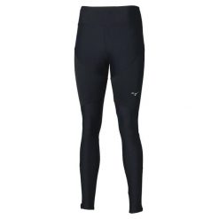 Damskie legginsy termiczne Mizuno Charge Breath. Czarne legginsy Mizuno, bez wzorów, z materiału, długie. Za 348.00 zł.