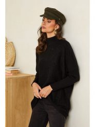 Soft Cashmere Sweter w kolorze czarnym rozmiar: 34/36. Czarne swetry Soft Cashmere, bez wzorów, z kaszmiru, klasyczne, bez ramiączek. Za 101.47 zł.