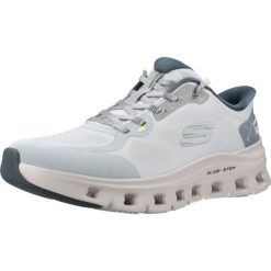 Buty SKECHERS GLIDE STEP PRO PURE MOTION Niebieski. Niebieskie buty trekkingowe Skechers, bez wzorów, z tkaniny, bez zapięcia, trekkingowe. Za 448.99 zł.