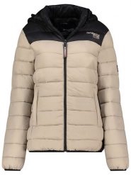 Geographical Norway Kurtka pikowana "Atikoclerc" w kolorze beżowym rozmiar: XL. Brązowe kurtki Geographical Norway, xl, bez wzorów, bez kaptura. Za 189.29 zł.