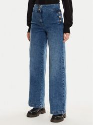 Silvian Heach Jeansy Galta GPA24261JE Niebieski Wide Leg. Niebieskie jeansy Silvian Heach, bez wzorów, z bawełny. Za 499.99 zł.