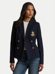Polo Ralph Lauren Marynarka 200P14021002 Granatowy Regular Fit. Niebieskie marynarki i żakiety Polo Ralph Lauren, bez wzorów, z bawełny, bez ramiączek. Za 1,599.00 zł.