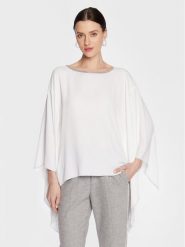 Fabiana Filippi Bluzka TPD273W313 Biały Regular Fit. Białe bluzki Fabiana Filippi, bez wzorów, z syntetyku, bez kołnierzyka, bez ramiączek. Za 2,279.00 zł.