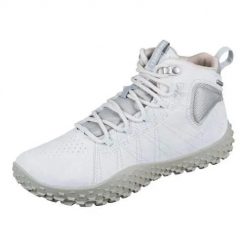 Buty trekkingowe damskie Merrell Wrapt. Białe buty trekkingowe Merrell, bez wzorów, z materiału, bez zapięcia, trekkingowe. Za 783.00 zł.