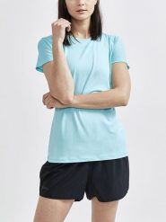 Craft Koszulka sportowa "ADV Essence" w kolorze błękitnym rozmiar: XL. Niebieskie t-shirty sportowe Craft, xl, bez wzorów, bez ramiączek, outdoorowe. Za 88.23 zł.