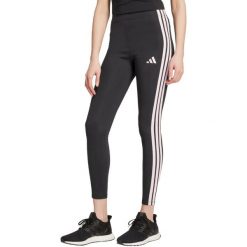 Legginsy damskie adidas Essentials Cotton - wysoki stan, bawełniane. Czarne legginsy adidas, bez wzorów, z bawełny, sportowe, długie. Za 162.00 zł.