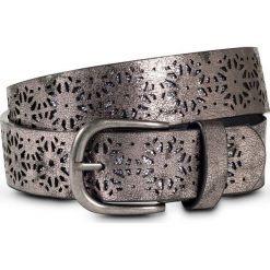 Pasek z wycinanym wzorem bonprix ciemnoszary - kolor srebra. Paski marki bonprix. Za 49.99 zł.