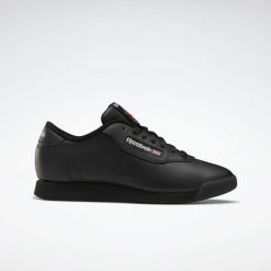 Buty do chodzenia damskie Reebok Princess. Czarne buty do biegania Reebok, bez wzorów, z materiału, bez zapięcia, do biegania, Reebok Princess. Za 113.82 zł.