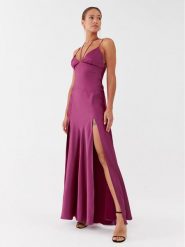 Pinko Sukienka wieczorowa Fissione Abito 101622 Z345 Fioletowy Regular Fit. Fioletowe sukienki Pinko, bez wzorów, z syntetyku, wizytowe, bez kołnierzyka, bez ramiączek. Za 779.99 zł.