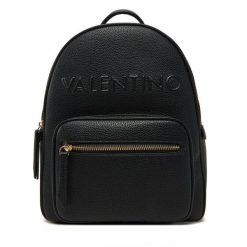 Plecak Valentino. Czarne plecaki Valentino, bez wzorów, bez dodatków. Za 519.99 zł.