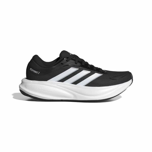 Damskie buty do biegania adidas Response 2. Czarne buty do biegania adidas, bez wzorów, z gumy, bez zapięcia, do biegania. Za 312.60 zł.